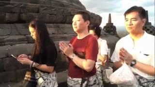 05-18-12 Venerable Thubten Chodron and Venerable Thubten Chonyi at Borobudur Temple - BBCorner