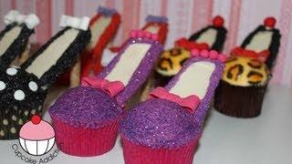 Stiletto Cupcakes! Decorate High Heel Shoe Cupcakes - A Cupcake Addiction How To Tutorial