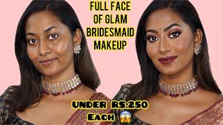 FULL GLAM BRIDESMAID MAKEUP under Rs.250 each