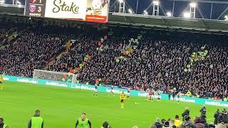 Mark Noble goal vs Watford (penalty) - Watford 1-4 West Ham, and West Ham fan runs on pitch.