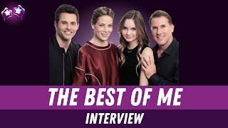 The Best of Me Cast Interview | Nicholas Sparks, James Marsden, Michelle Monaghan & Liana Liberato