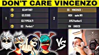 European V BADGE Garena Moderator vs VINCENZO Squad Clash Custom challenge - Garena Free Fire