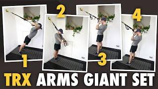 4 TRX Exercises Giant Set for Biceps & Triceps