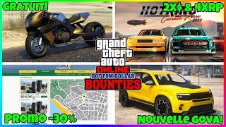 PROMO ET BONUS GTA ONLINE DE LA SEMAINE DU 18/7 & NOUVELLE VOITURE DLC GTA5 ONLINE