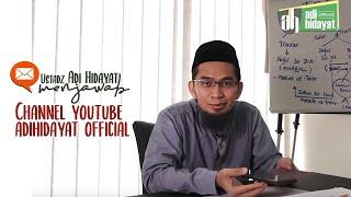 Channel Youtube Adi Hidayat Official - Ustadz Adi Hidayat