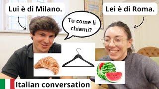 Italian conversation: different vocabulary in Rome and in Milan for the same thing! (Sub)