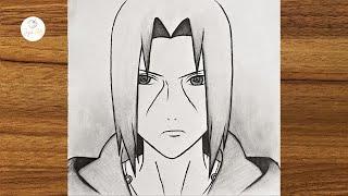 How to draw Itachi Uchiha || How to draw anime step by step || Anime drawing for beginners