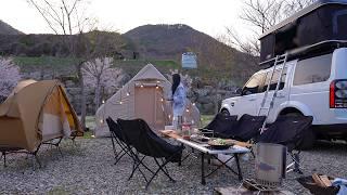 [235] Lamb skewer restaurant opens at campsite. | Camping with mother-in-law and three sons