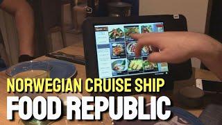 Food Republic Sushi Restaurant in Norwegian Cruise Ship