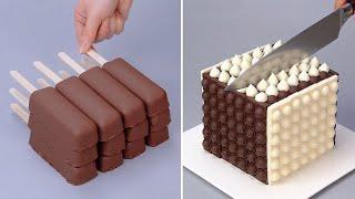 The Best White & Black Chocolate Cake Decorating Ideas | Perfect Cake Decorating