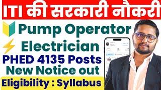 Pump Operator and Electrician Recruitment 2024 | ITI Electrician, Fitter, Wireman Vacancy 2024