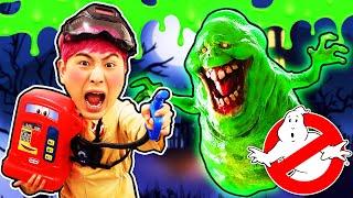 고스트 버스터즈 강이!! 슬라임 액체괴물 유령을 물리쳐라 Kids Haunted House Slimer Ghost Busters