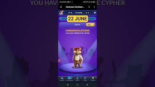 Hamster Kombat Dev Game Daily Cipher 22 June | Hamster Kombat Daily Cipher Code | Daily Combo