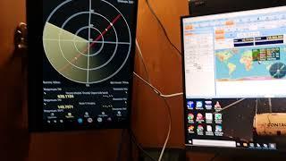 RECEIVING SSTV SIGNAL FROM THE INTERNATIONAL SPACE STATION.