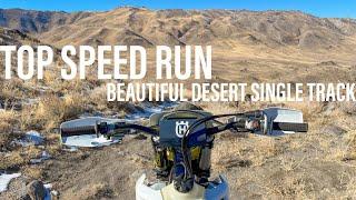 TOP SPEED Run and BEAUTIFUL Desert Single Track