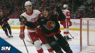 Josh Norris Rips Shot Top Shelf To Give Senators Lead In Final Minute vs. Red Wings