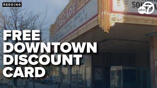 Viva Downtown Redding offering free 2025 downtown discount card promoting local businesses