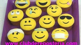 Cupcakes Emoticones - Emoji Cupcakes│ Club de Repostería
