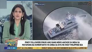 Balitang A2Z|PINOY FOLLOWERS PINURI ANG ISANG NEWS ANCHOR SA INDIA SA MATAPANG NA KOMENTO VS CHINA