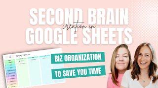 Digital Organization with Google Sheets - Create a Central Hub or Second Brain for Your Biz or Life!