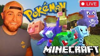 Pokemon x Minecraft! Shiny Hunting, Exploring, Mining Decorating! New Update 1.5!