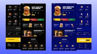 Tailwind CSS: Build and Deploy a Fully Responsive Burger Website || Light & Dark Mode