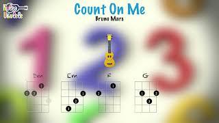 Count on Me - Ukulele play along (C, Em, Am, G, F, and Dm)