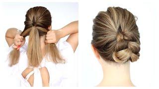  1 Minute EASY UPDO for MEDIUM HAIR 