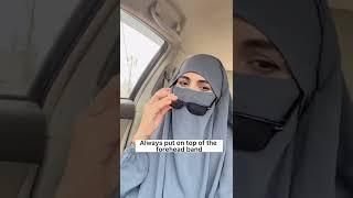 How to wear sun glasses with jilbab #simple #hijab #niqab #elegant #jilbabsange #1080p