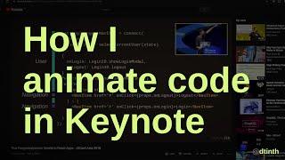 How I animate code in Keynote