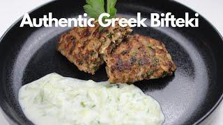 How to cook Authentic Greek Food | Bifteki Recipe stuffed with Feta Cheese | Greek Food Recipes