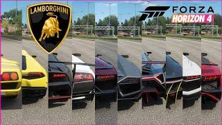 Forza Horizon 4 - Top 10 Fastest Lamborghini cars | Speed Battle
