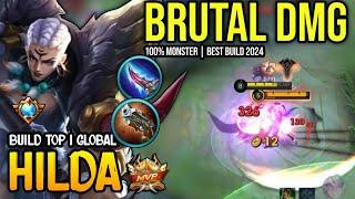 HILDA BEST BUILD 2024 | BUILD TOP 1 GLOBAL HILDA GAMEPLAY | MOBILE LEGENDS