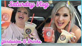 SATURDAY VLOG WITH FE FE | Yard Sales, Dunkin and 7 Brew | July 13, 2024