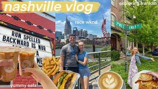 NASHVILLE VLOG  | race weekend, coffee shops, + exploring franklin, tn