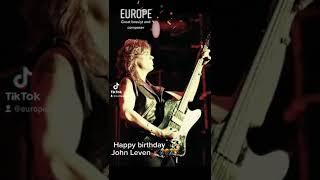 Congratulations John Leven #europetheband #johnleven #bassplayer #80rock