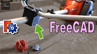 FreeCad : Repair brushcutter (trimmer) with 3D printer