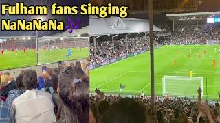 Fulham fans singing NaNaNaNa | Fulham 2-1 Brighton