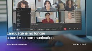 Real-time translations in Webex