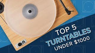 TOP 5 TURNTABLES UNDER $1,000 || U-Turn, Rega & Pro-Ject || 2024