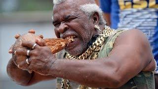 Man Peels Coconuts With His Teeth - They Did WHAT?