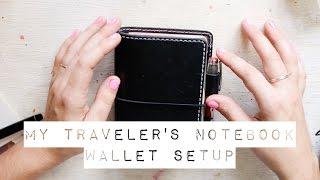 My Traveler's Notebook Wallet Setup!