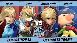 Frostbite 2020 SSBU Losers Top 12 - Marss & Light Vs. Uncivil Ninja & Myran Ultimate Teams - SSBU