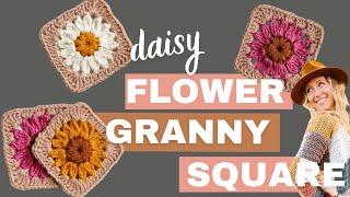 Crochet Flower Granny Square Video Tutorial