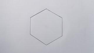 Trick drawing: how to draw polygon only using pencil,easy!!!