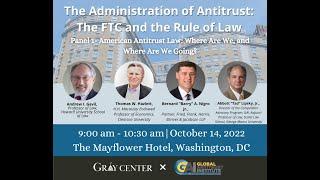 American Antitrust Law: Where Are We, and Where Are We Going? (Antitrust Conference Panel 1)