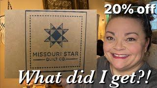 Missouri Star Quilt Co Delivery! What did I get?! + 20% off