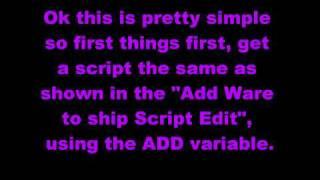 X3 Script edits and tutorials: How to make Ships Faster HD