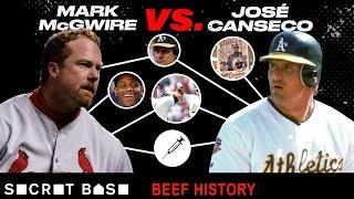 Mark McGwire and Jose Canseco started out as bash brothers, and ended up with bash beef