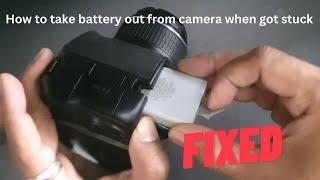 How to take battery out from camera when got stuck - nikon / sony / any
